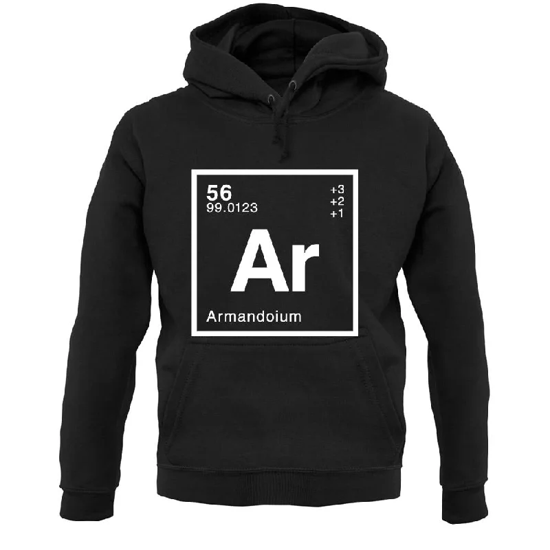 Armando - Periodic Element Unisex Hoodie Hoodie with Distressed Vintage Worn