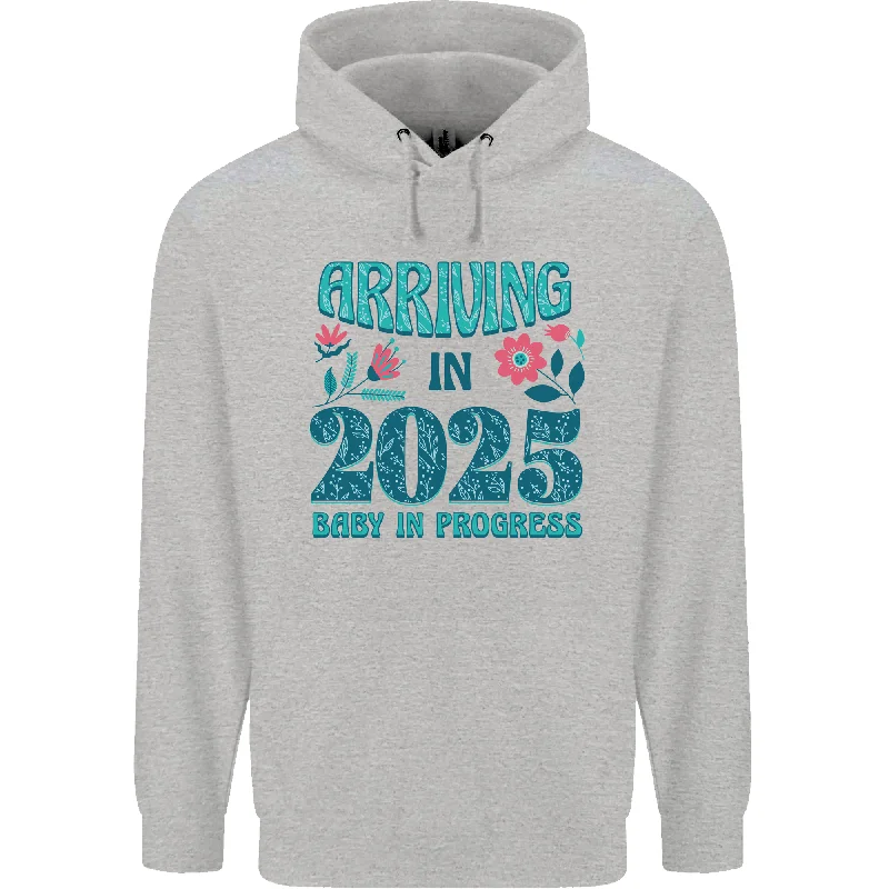 Arriving 2025 New Baby Pregnancy Pregnant Mens 80% Cotton Hoodie Hoodie with Tie-Dye Psychedelic Retro