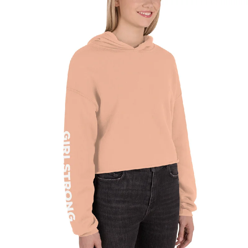 EVERYDAY FLEECE, COZY CHIC CROPPED HOODIE GEORGIA PEACH Hoodie with Sequins Glamorous Eye-catching