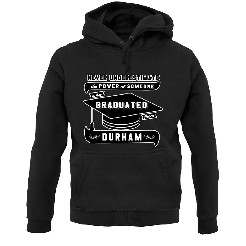 DURHAM Graduate Unisex Hoodie Hoodie with Embroidery Detailed Premium