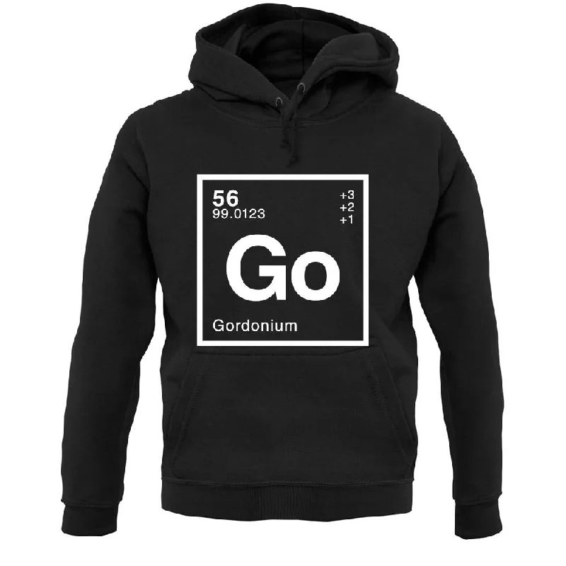 Gordon - Periodic Element Unisex Hoodie Hoodie with Cuffed Sleeves Snug Secure