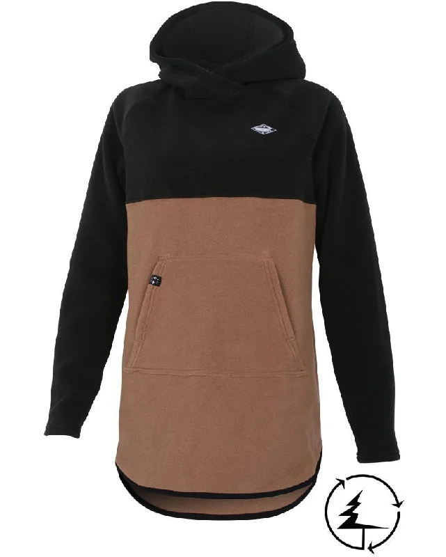 Hoodie Campfire en Laine Polaire Polartec® | Noir/Cappuccino Hoodie with Patch Decorative Personalized Hoodie Campfire en Laine Polaire Polartec® | Noir/Cappuccino Hoodie with Patch Decorative Personalized