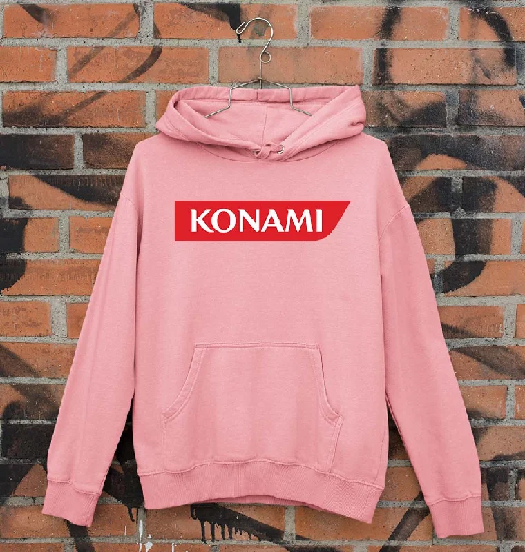 Konami Unisex Hoodie for Men/Women Hoodie with Cropped Fit Short Trendy