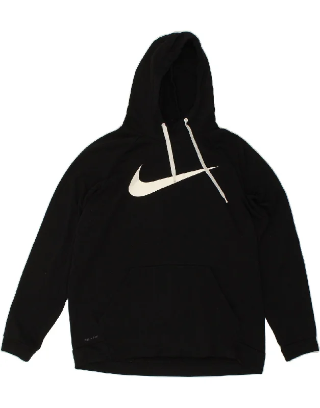 NIKE Mens Dri Fit Graphic Hoodie Jumper XL Black Polyester Hoodie with Bell Sleeves Flared Feminine NIKE Mens Dri Fit Graphic Hoodie Jumper XL Black Polyester Hoodie with Bell Sleeves Flared Feminine