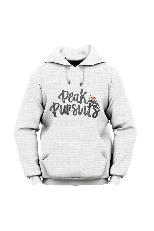 "Peak Pursuits" Lightweight Eco-Friendly Unisex Hoodie Cotton Hoodie Fleece Lining Warmth "Peak Pursuits" Lightweight Eco-Friendly Unisex Hoodie Cotton Hoodie Fleece Lining Warmth