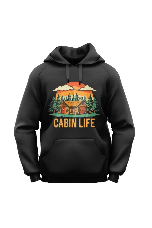 "Cabin Life" Lightweight Eco-Friendly Unisex Hoodie Hoodie with Toggle Buttons Decorative Unique "Cabin Life" Lightweight Eco-Friendly Unisex Hoodie Hoodie with Toggle Buttons Decorative Unique
