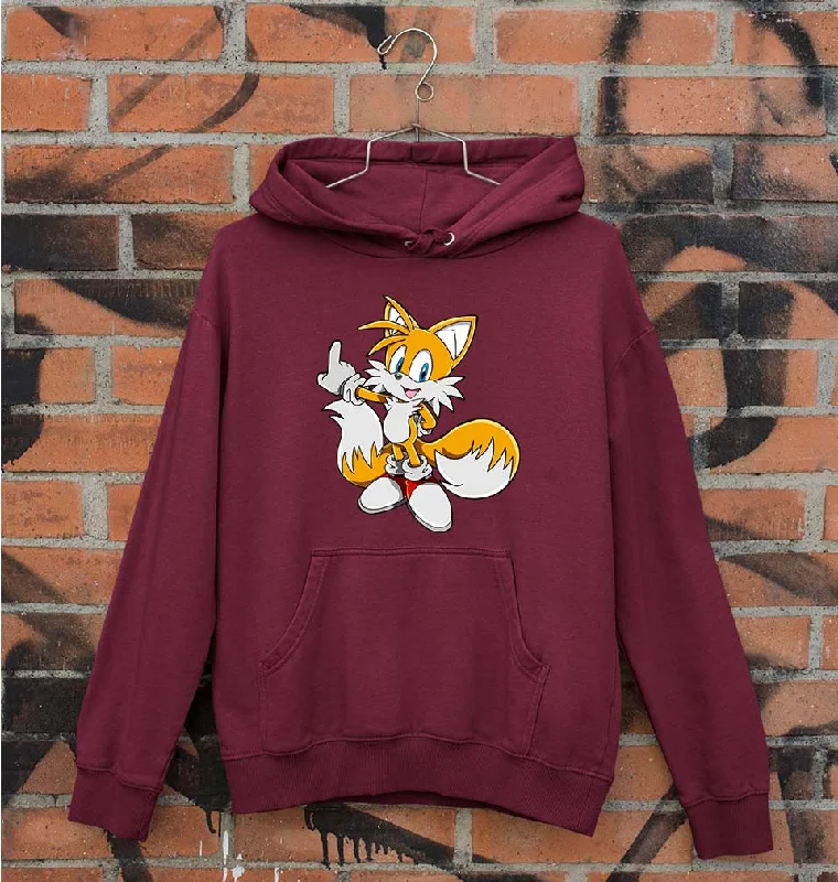 Tails Sonic Unisex Hoodie for Men/Women Hoodie with Side Slits Relaxed Casual