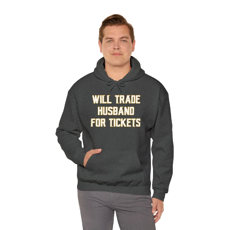 Unisex Heavy Blend™ Hoodie - Husband for Tickets Hoodie with Half-Zip Sporty Casual