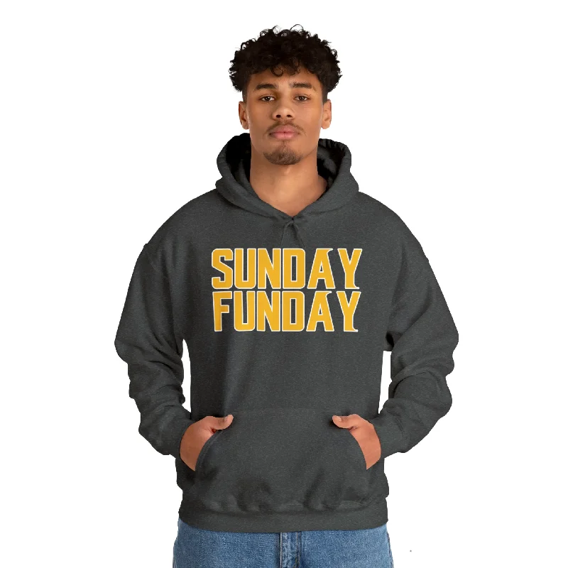 Unisex Heavy Blend™ Hoodie - SUNDAY FUNDAY Hoodie with Set-In Sleeves Structured Classic