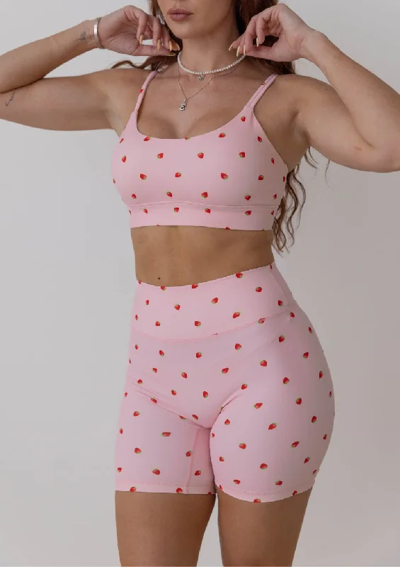 Active Sports Bra - Strawberry Soft Cotton Bra