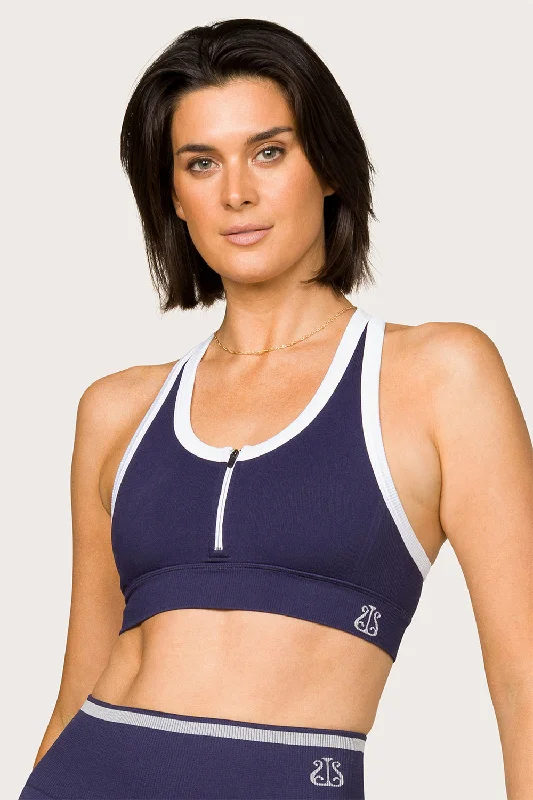 Barre Zip Bra Wireless Lace Bra