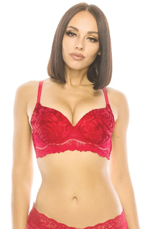 Push Up Bra W/ Underwire Push-Up Wireless Bra