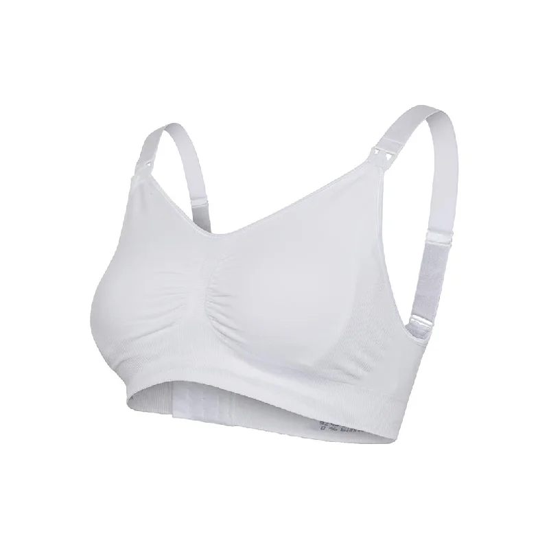 Carriwell Padded Maternity + Nursing Bra - White Sleek Sports Bra