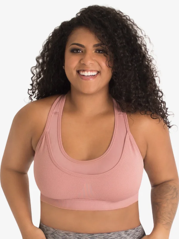 The Simone - Seamless Medium-Impact Sports Bra Breathable Wireless Bra