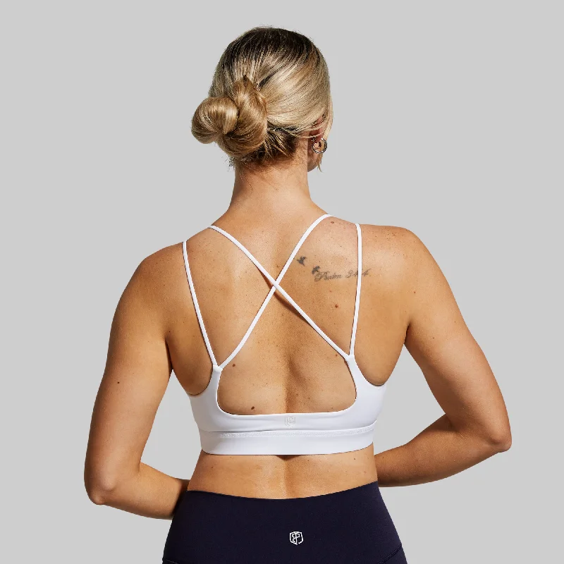 Exhale Sports Bra (White) Smooth Fit Bra