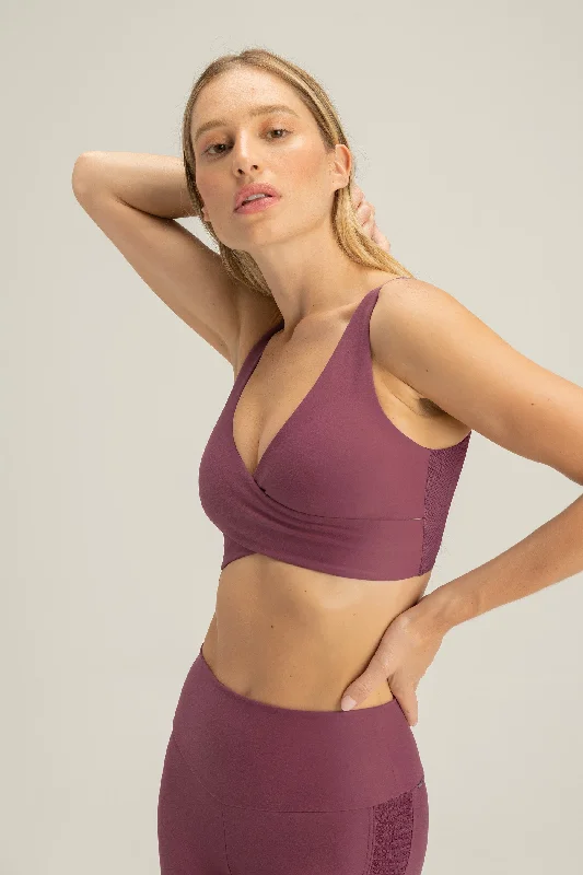 Fuse Wrap Sports Bra Soft Padded Bralette