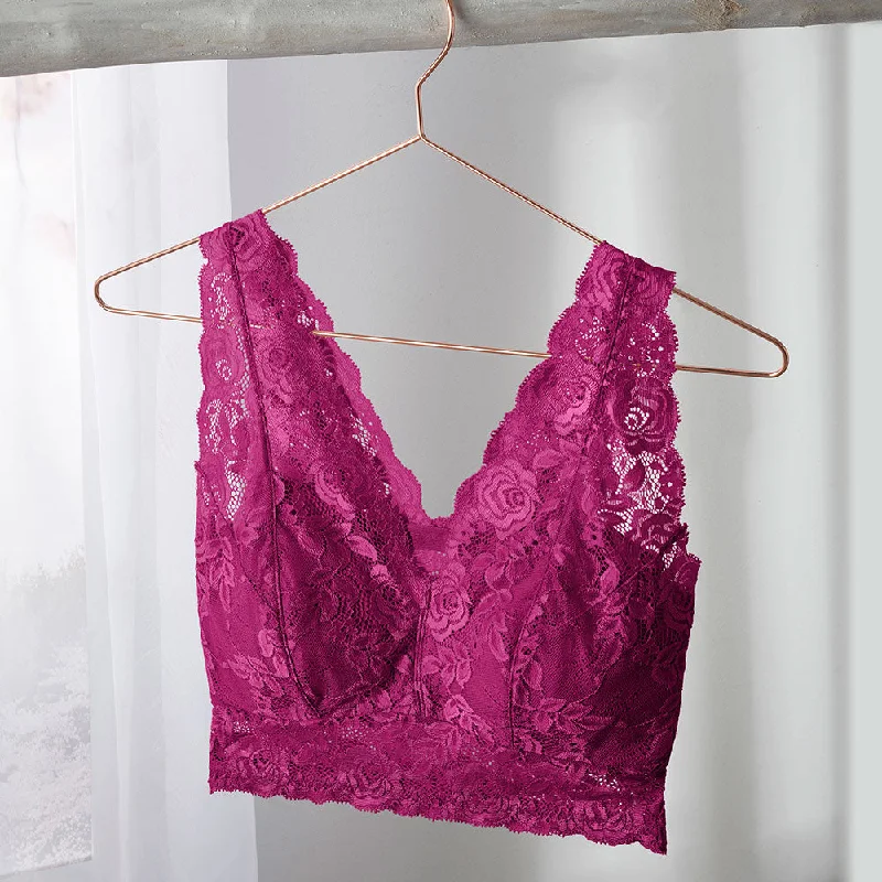 Lace Overlay Bra Elegant Lace Bralette