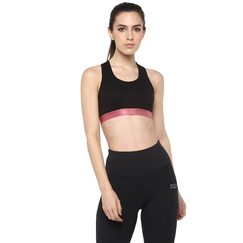 Lumos Sports Bra Black Adjustable Comfort Bra