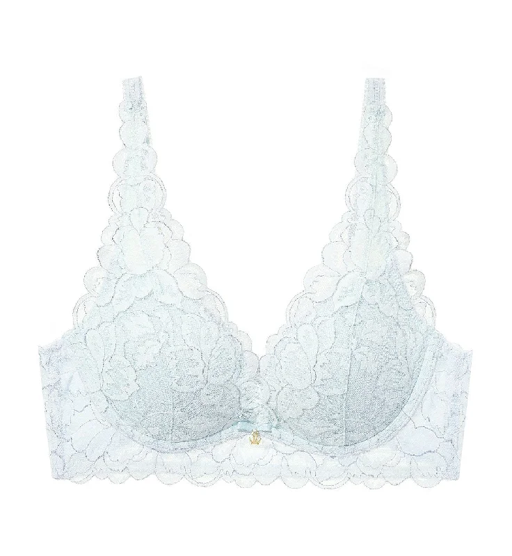 LUXE LACE NON-WIRED PUSH UP DEEP V BRA Light Seamless Bra