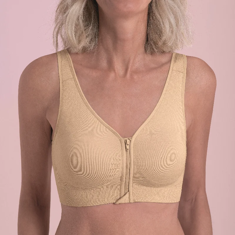 Lynn Post Mastectomy Front Zip Bra In Desert - Anita Stylish Strapless Bra