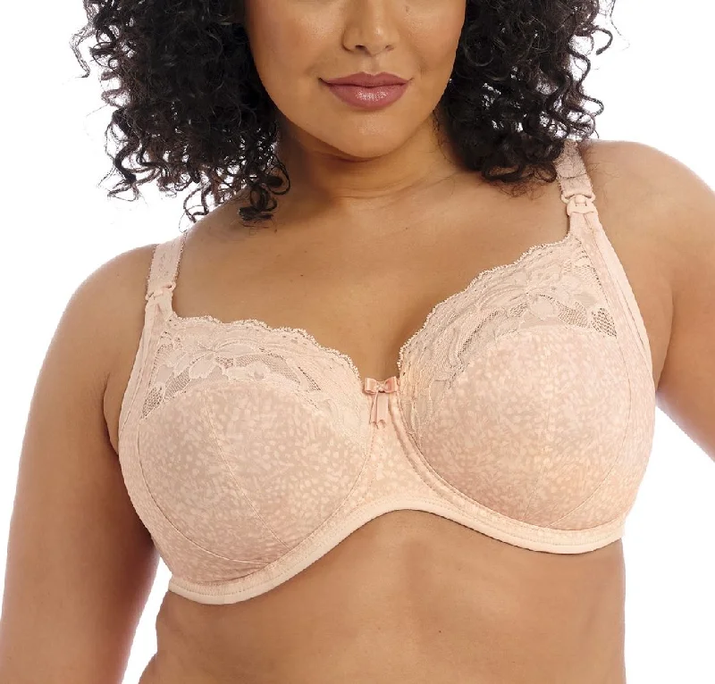 Molly Underwire Nursing Bra In Cameo Rose - Elomi High-Cut Bra Design