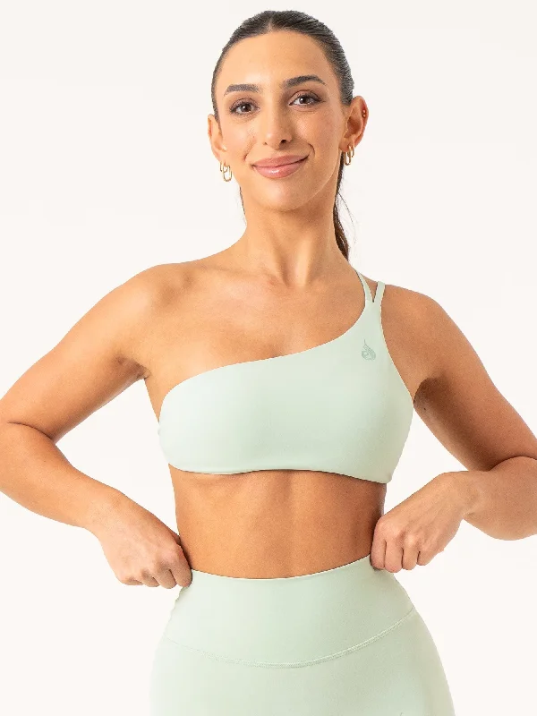 NKD One Shoulder Sports Bra - Cucumber Stylish Strapless Bra