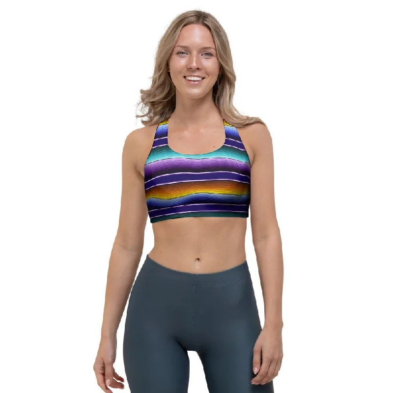 Serape Sports Bra Adjustable Comfort Bra