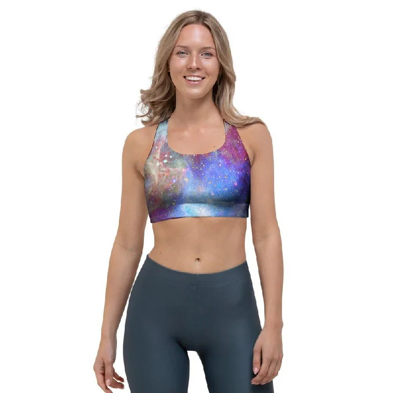 Star Nebula Galaxy Space Sports Bra Cozy Wire-Free Bra