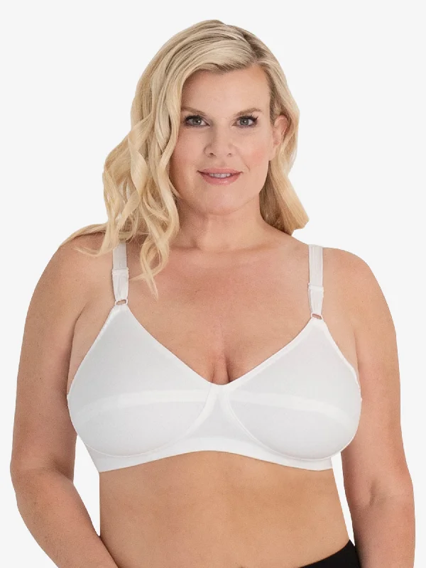 The Bettie - Cotton Latex-Free Wirefree Bra Chic Lace Bra