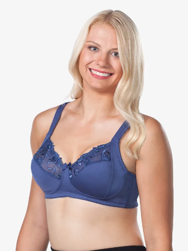 The Jayne - Lace Half-Cup Wirefree Bra Sporty Compression Bra