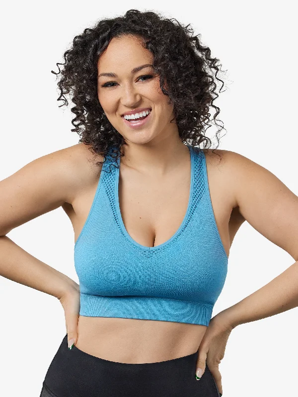 The Lea - Cooling Low-Impact Racerback Sports Bra Soft Support Bra