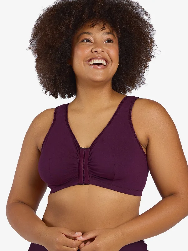 The Meryl - Cotton Front-Closure Comfort & Sleep Bra Versatile Bralette Set