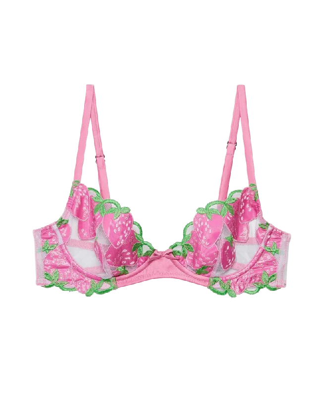 Wild Strawberry Demi Bra, Pink Cadillac Daily Comfort Bra