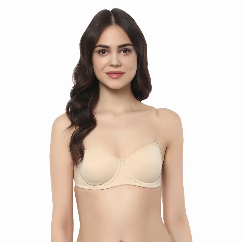 Wired Non Padded Multiway Balconette Bra-CB-322A Padded Push-Up Bra