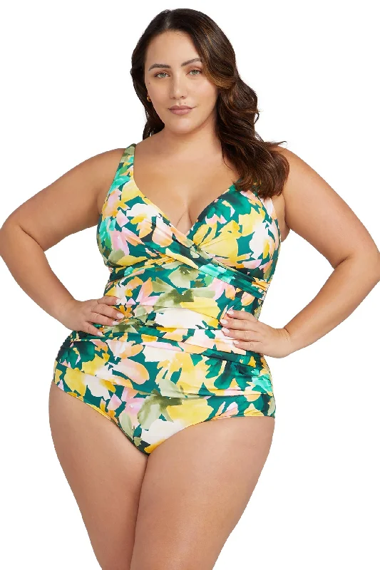 Artesands Les Nabis Delacroix One Piece Swimsuit Tropical Print One-Piece