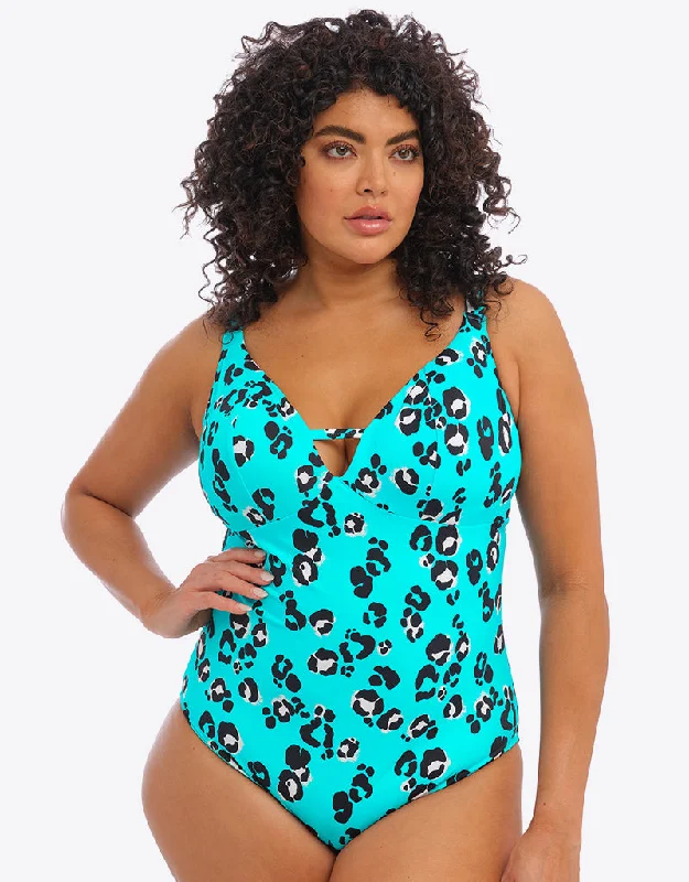 Elomi Kotiya Non Wired Swimsuit Lagoon Vibrant Bikini Design