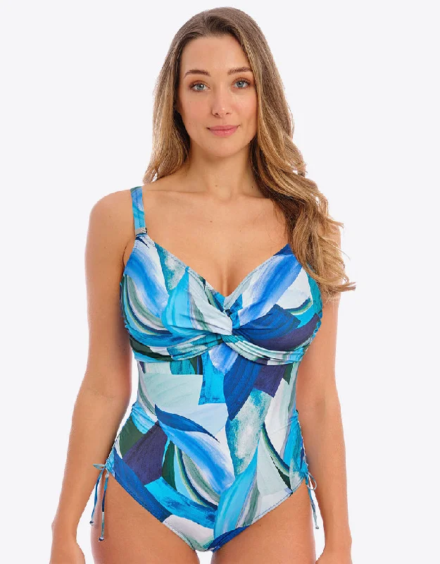 Fantasie Aguada Beach Twist Front Swimsuit Splash Sleek Racerback Swimsuit