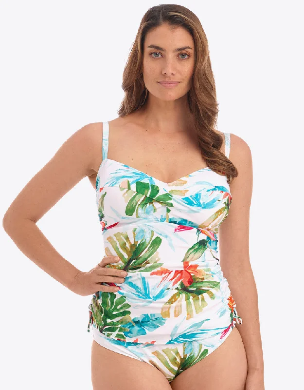 Fantasie Kiawah Island Twist Front Tankini Top Aquamarine Stylish Swimsuit Set