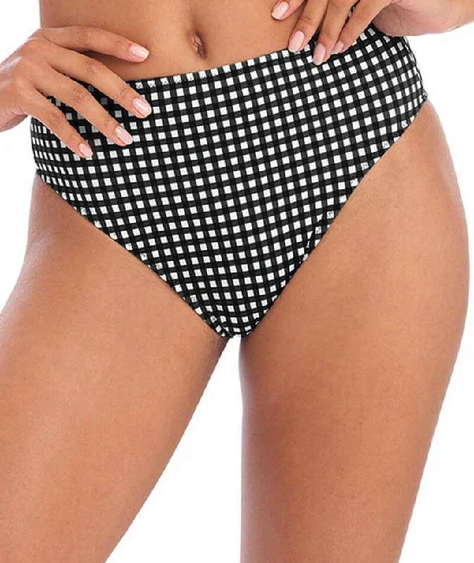 Freya Swim Check In High Waist Bikini Brief - Monochrome Classic Swimsuit Design