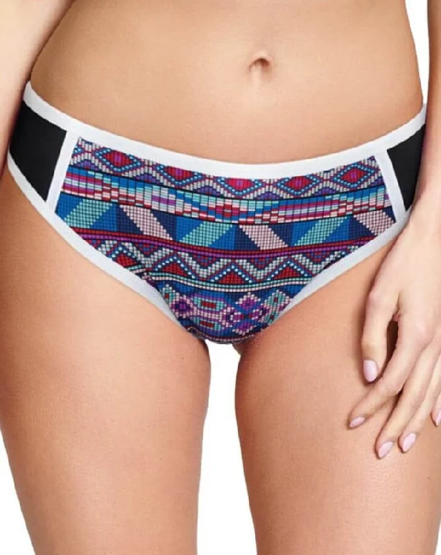 Panache Swimwear Ayanna Classic Pant - Blue Multi Retro Swimwear Style