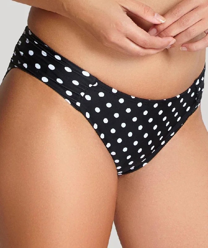 Panache Swimwear Anya Spot Pant - Black White Sporty Swimsuit Style