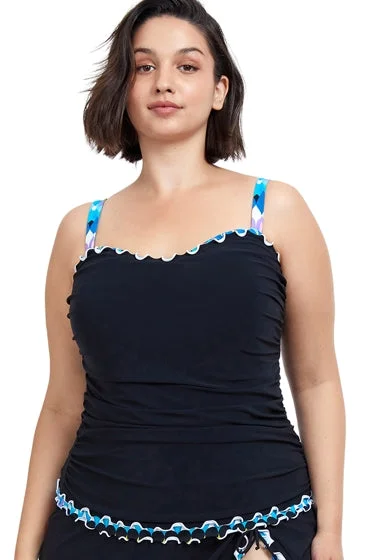 Profile by Gottex Moroccan Escape Plus Size Tankini Top Minimalist One-Piece