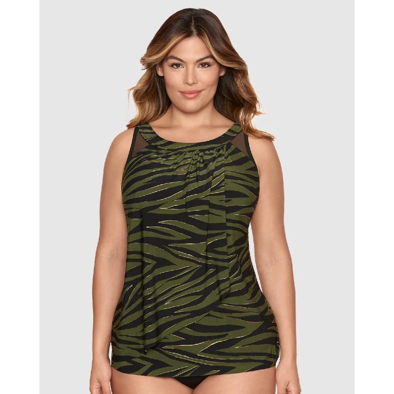 Seabra Ursula Underwired Tankini Top PLUS Floral Print Swimsuit