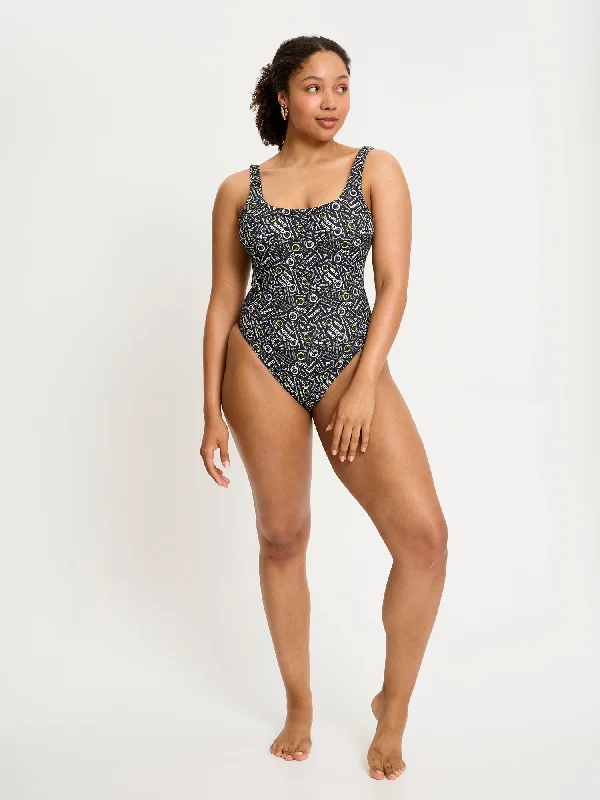 SmileyWorld® | Modibodi Swimwear Tanker One Piece High Absorbency Self Love Club Quick-Dry Tankini