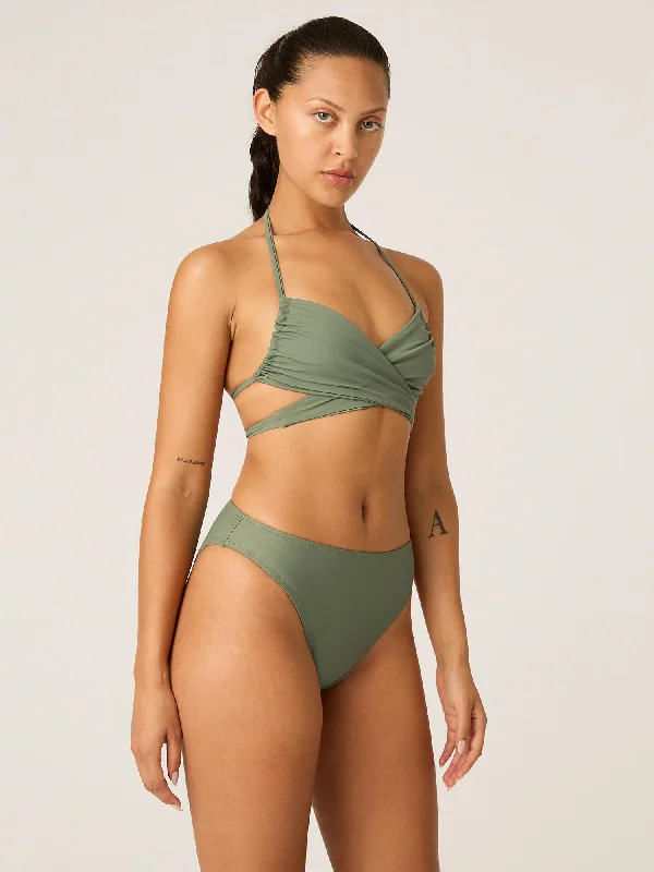 Swimwear Multiway Bikini Top Oasis Green High-Waisted Swimwear