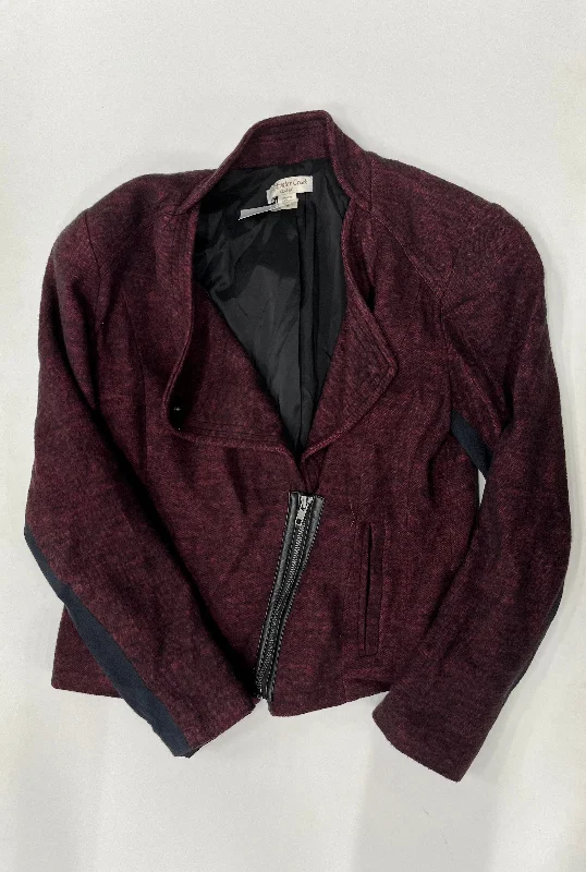 Blazer Jacket By Coldwater Creek  Size: S One-Shoulder Jacket Off-the-Shoulder Jacket Asymmetrical Jacket