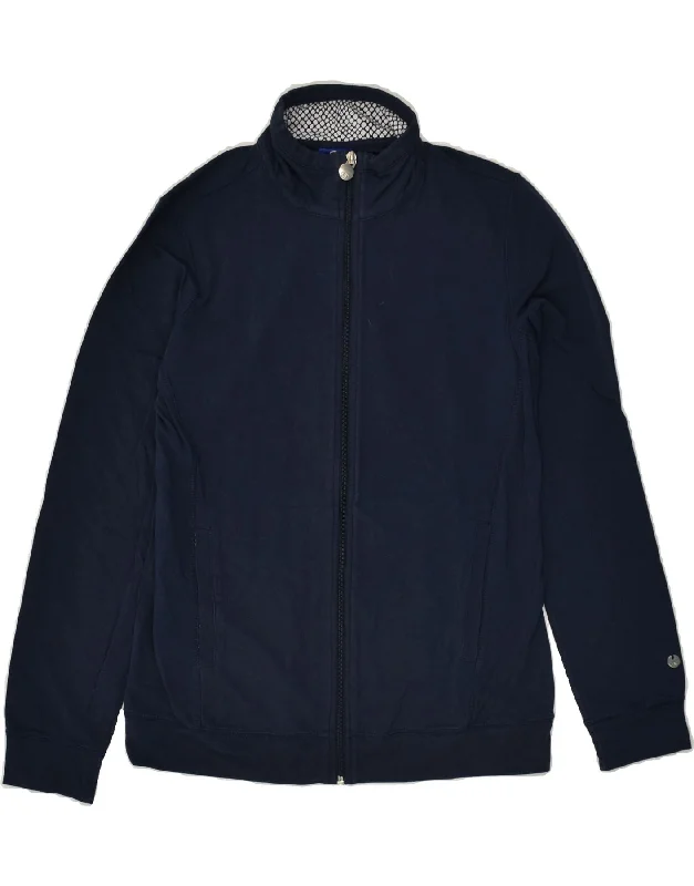 CHAMPION Womens Tracksuit Top Jacket UK 10 Small Navy Blue Anorak Shell Jacket Lightweight Jacket
