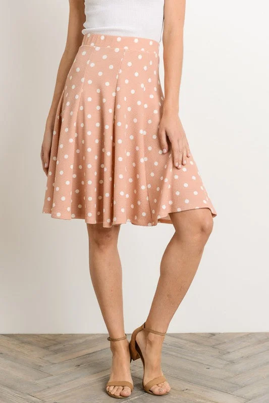 Chic Polka Dot Skirt chiffon skirt airy