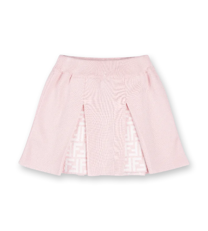 FF Motif Skirt Pink cotton skirt soft