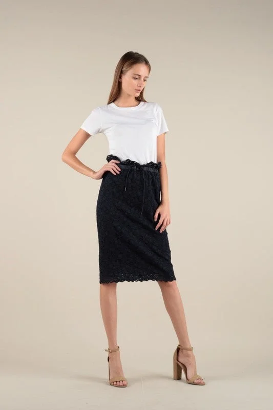 Lace Midi-Skirt mini skirt trendy